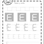 Alfabeto - Actividad lectoescritura Letra E