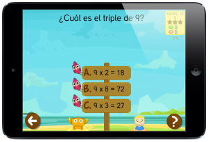 Problemas tablas de multiplicar y dividir desde TIKIMATES by EB Educaplanet