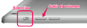 Botón Silenciar en iPad