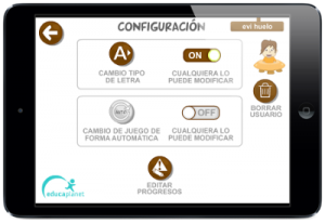 Usuario configuración