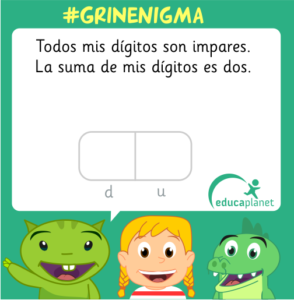 Números enigma dígitos Educaplanet Acertijo