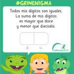 Enigma de números Educaplanet