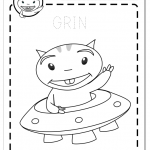 Colorea alien Grin Educaplanet actividades coloring