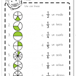 Actividad de Fracciones - Nivel Inicial KS2 / matemáticas Primaria