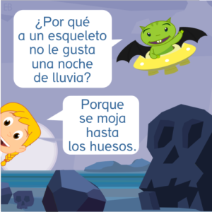 chiste halloween esqueleto