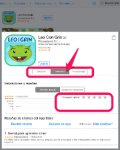 Valorar apps en Apple 