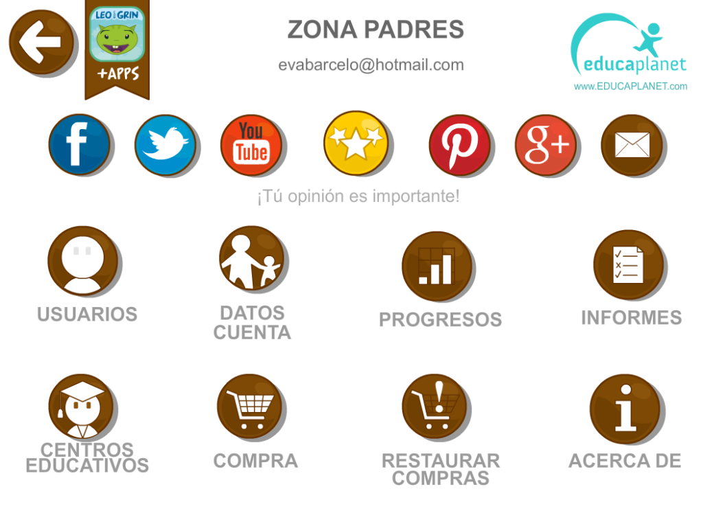 Zon padres Educaplanet