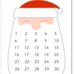diciembre santa calendario