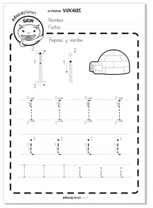 Aprender a leer vocales ficha worksheet vowels