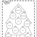 Ficha actividad colores abeto Navidad