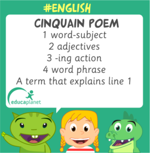 poem cinquain english