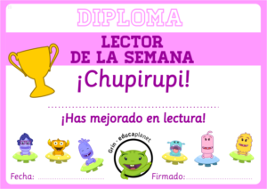 Diploma lector de la semana GRATIS