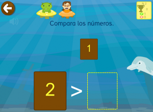 Mayor y menor que - ejercicios niños matemáticas