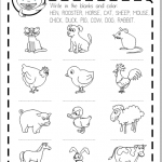 domestic animals printable worksheet free