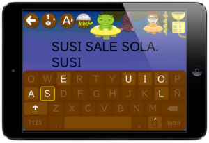Juego copia palabra app aprender a leer 