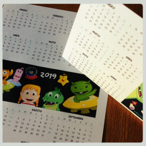 Calendario infantil 2019