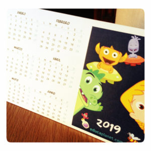 calendario infantil 2019 GRATIS imprimible