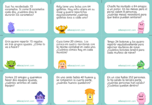 problemas divisiones primaria gratis educaplanet