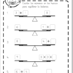 ejercicios sumar equilibra balanza