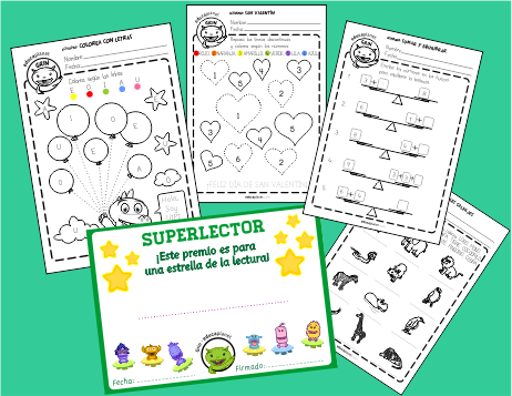 Fichas Infantil gratis papel Fichas Infantil gratis papel